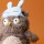 Jellycat sowa z opaską na oczy do spania Audrey Hootsoftly