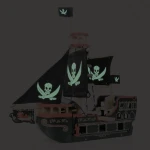 Le Toy Van drewniany statek piracki Barbarossa