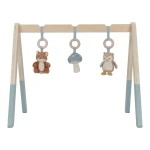 Little Dutch drewniany pałąk edukacyjny do maty BabyGym z zabawkami Forest Friends