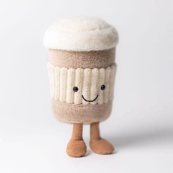 Jellycat Kubeczek kawy na Wynos Amuseables Coffee-To-Go maskotka pluszowa dla dzieci