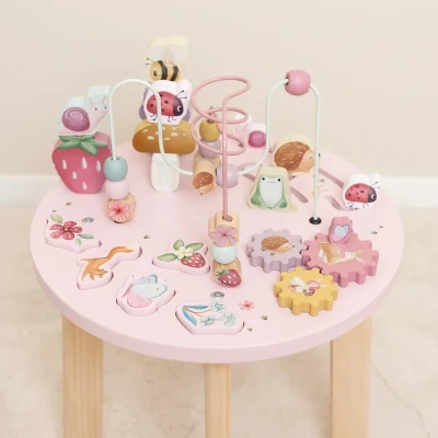 Little Dutch drewniany stolik edukacyjny dla dziewczynki Fairy Garden