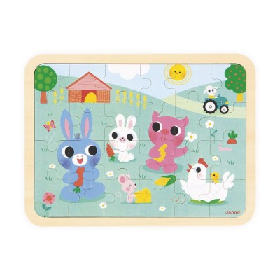 Janod puzzle drewniane Farma