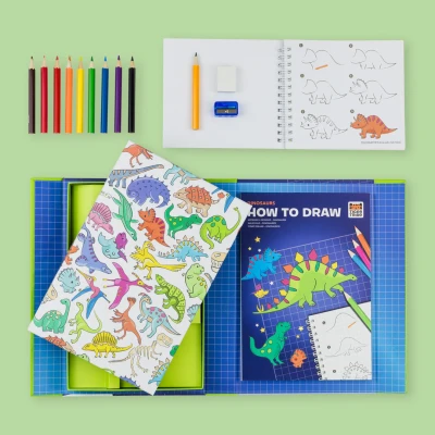 Tiger Tribe Zestaw Kreatywny Jak Rysować Dinozaury krok po kroku
