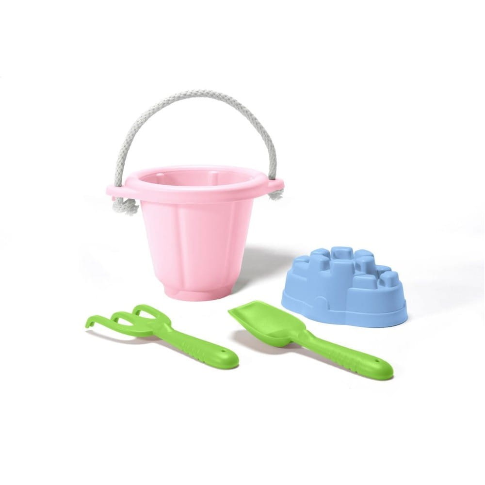 Green Toys - Zestaw do zabawy w piasku - różowy