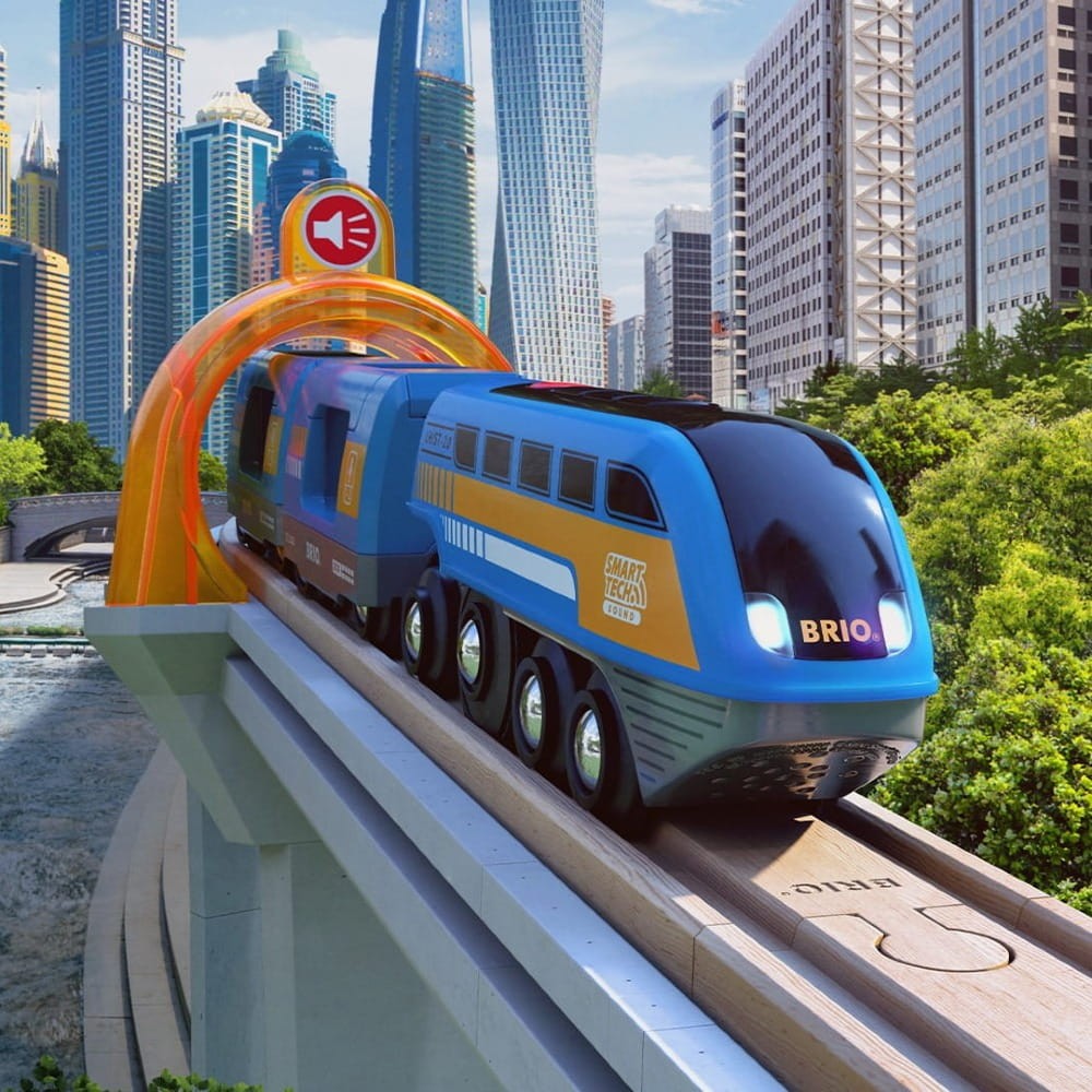 BRIO - Lokomotywa z Nagrywarką Smart Tech Sound Record & Play Engine