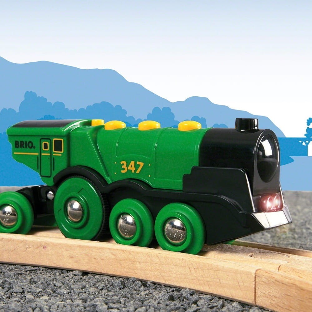 BRIO World Wielka Zielona Lokomotywa Big Green Action Locomotive