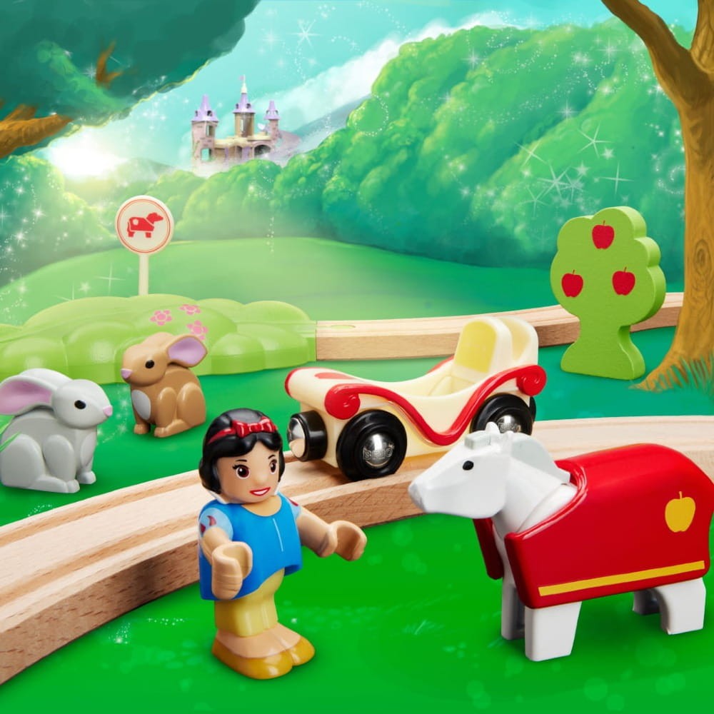Brio - kolejka drewniana Królewna Śnieżka i Zwierzęta Disney Princess Snow White Animal Set