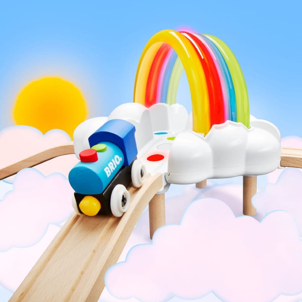 Brio - moja pierwsza kolejka Świecąca Tęcza Light Up Rainbow Set