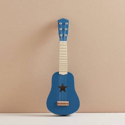 Kids Concept drewniana gitara zabawkowa niebieska