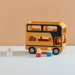 Autobus Miejski Drewniany Piętrowy z Figurkami FSC 25 cm Kid’s Concept 3+