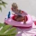 Dmuchany Ponton dla Dzieci Quut Cherry Red 90x62 cm | Dmuchany Winyl bez BPA do Wody i na Plażę dla Dzieci 3+, Bezpieczna Łódeczka z Antypoślizgowym Dnem, Wspiera Rozwój Motoryki Dużej i Koordynacji, Prezent na Wakacje.