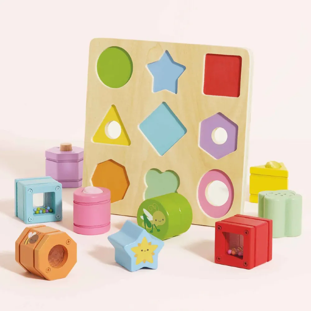 Le Toy Van drewniany sorter zabawka sensoryczna prezent na roczek