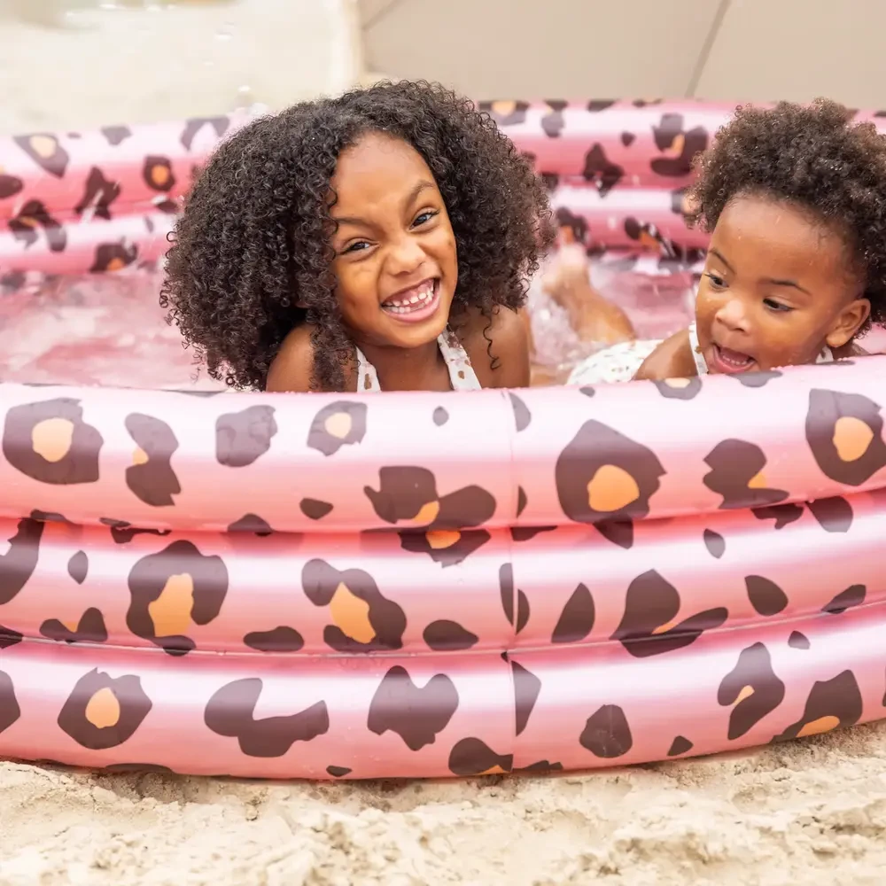 Swim Essentials basen dla dzieci Leopard Rose Gold 150 cm