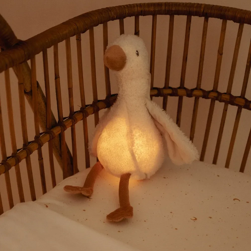 Little Dutch interaktywna pluszowa zabawka z lampką i dźwiękiem Gąska