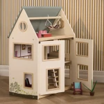 Kids Concept drewniany domek z mebelkami dla lalek