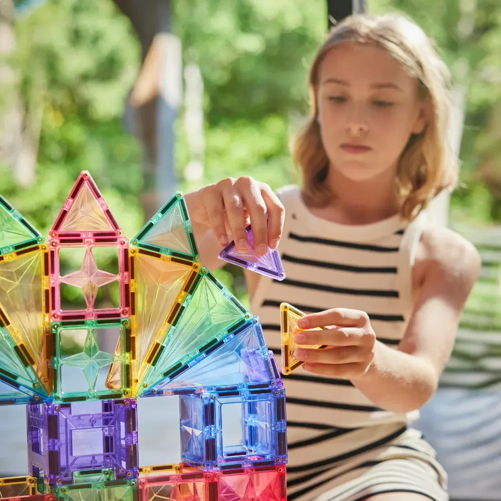 Cleverclixx klocki magnetyczne Large Creative Pack Pastel 125 elementów