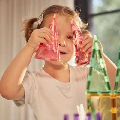 Cleverclixx klocki magnetyczne Petite Pastel 36 elementów