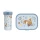 Mepal & Little Dutch Zestaw Śniadaniowy Forest Friends – Lunchbox i Bidon dla Dziecka | Pudełko Śniadaniowe z Przegródkami i Butelka 400 ml, Komplet do Szkoły i Przedszkola Wolny od BPA, Idealny Prezent dla Przedszkolaka i Ucznia.