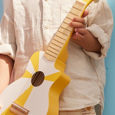 Kids Concept drewniana gitara żółta