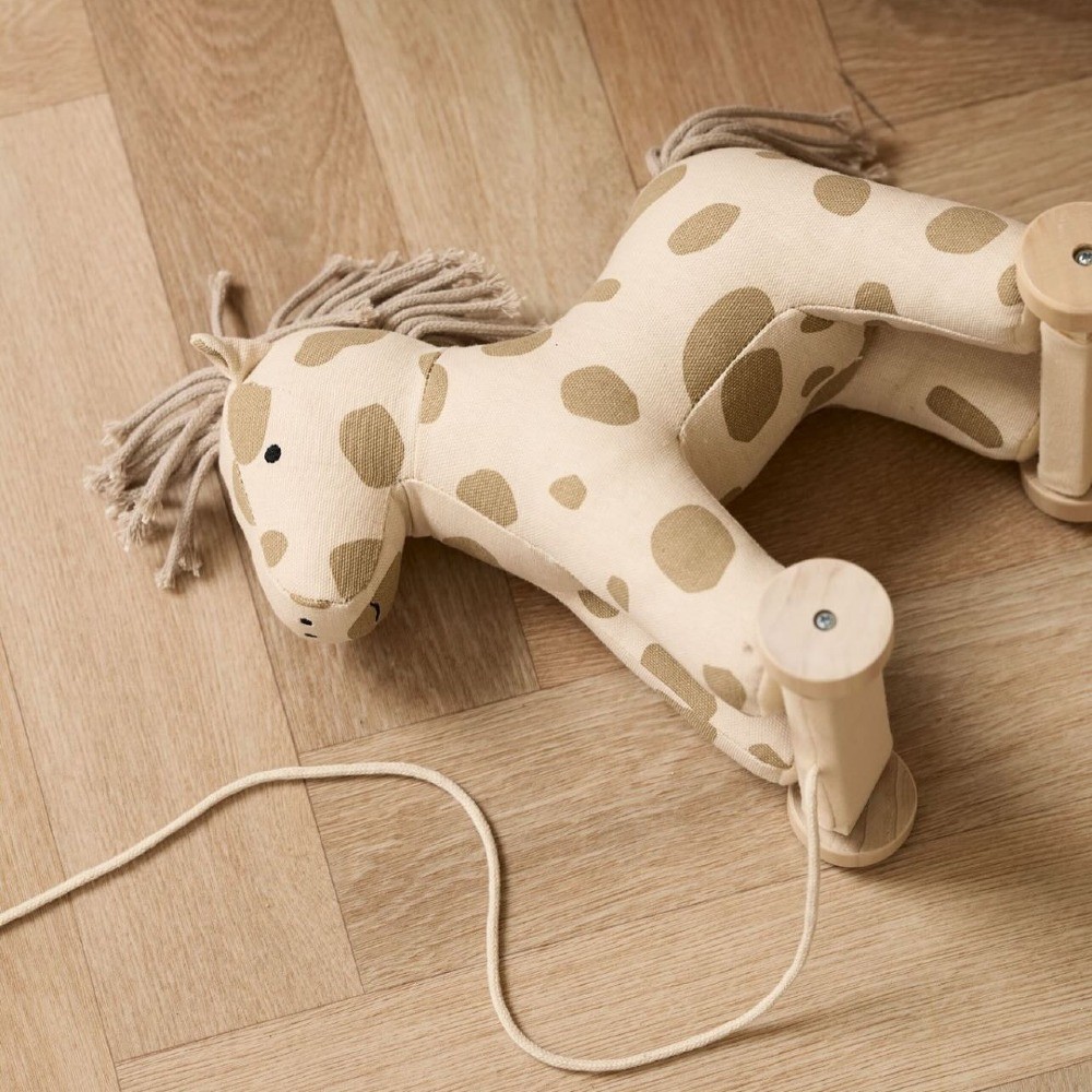 Kids Concept konik do ciągnięcia Dotty zabawka dla rocznego dziecka