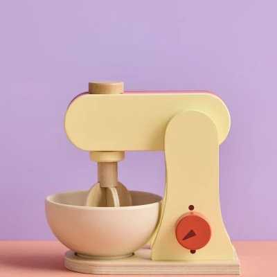 Kids Concept drewniany mikser Pastel Yellow