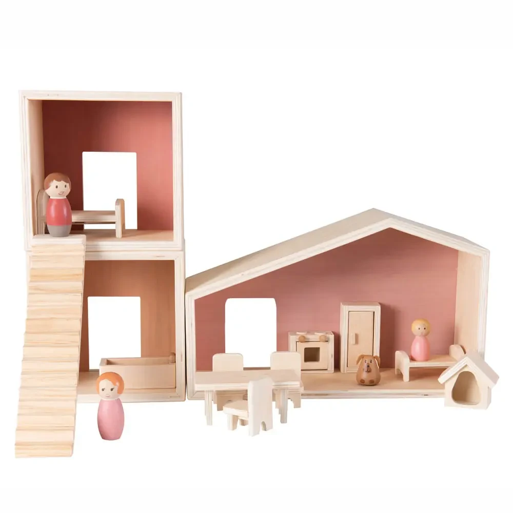 Egmont Toys drewniany modułowy domek dla lalek