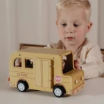 Autobus Szkolny z Figurkami Drewniany Pojazd Edukacyjny Little Dutch 18m+