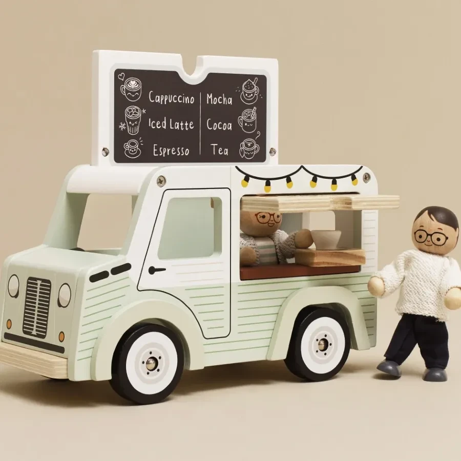 Le Toy Van Drewniany Samochód Kawiarnia Mobile Café Van