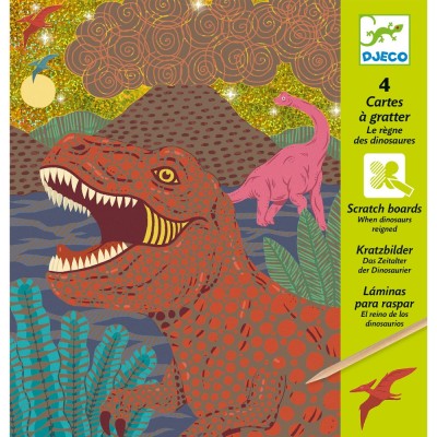 Djeco wydrapywanka Dinozaury