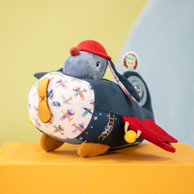 Lilliputiens zabawka sensoryczna Samolot z Pieskiem
