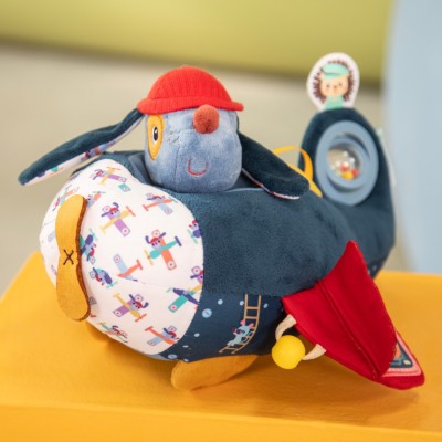 Lilliputiens zabawka sensoryczna Samolot z Pieskiem