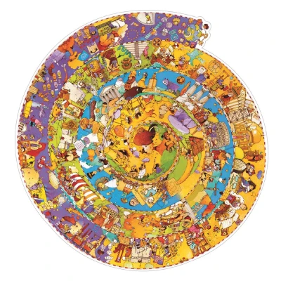 Djeco puzzle na okragło Historia Świata