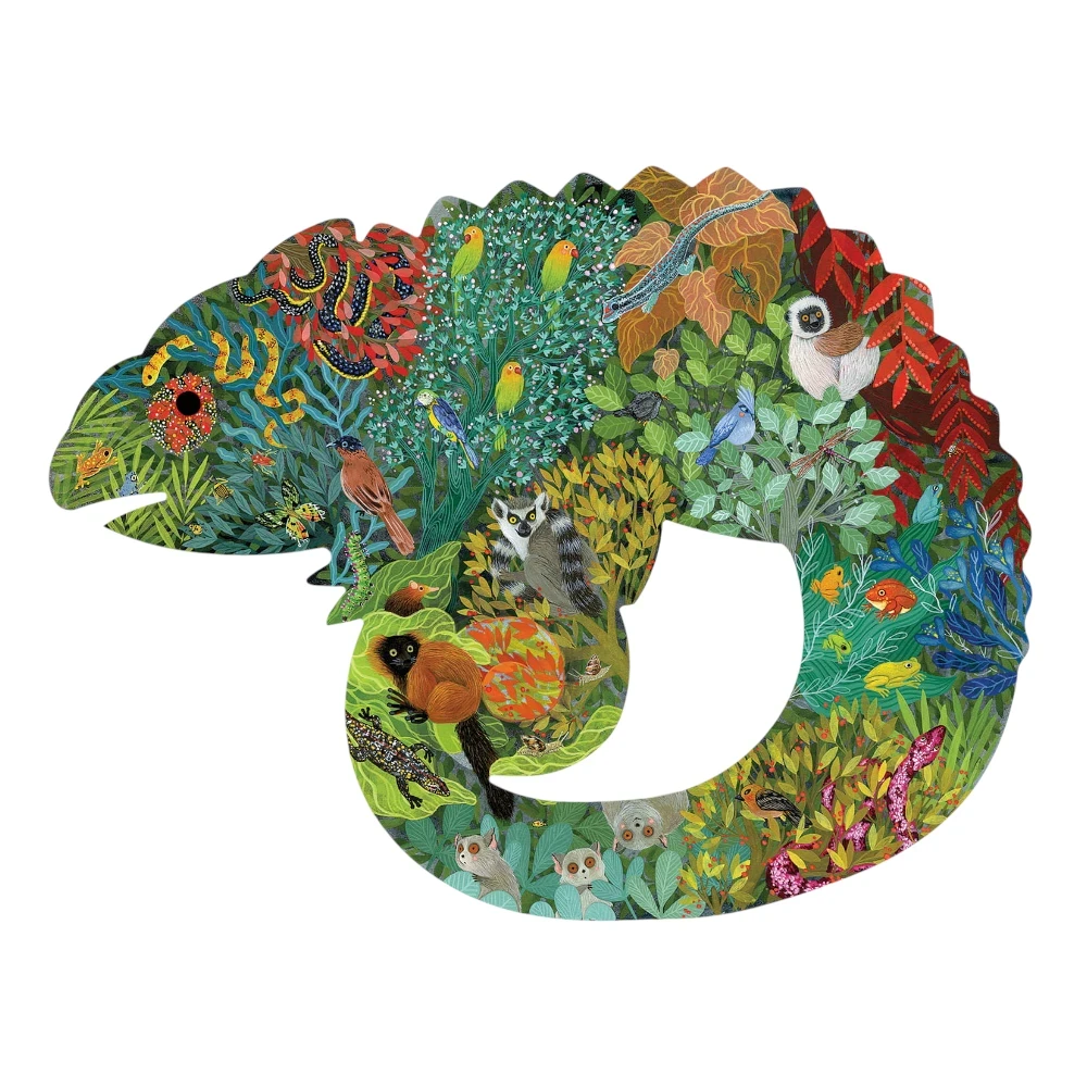 Djeco puzzle artystyczne Kameleon 150 elementów
