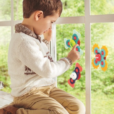 Ludi spinnery zabawki sensoryczne z przyssawkami