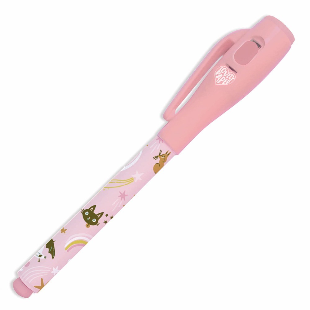 Magiczny Długopis z Niewidzialnym Atramentem i Lampką UV Djeco Magic Pen Lucille 8+