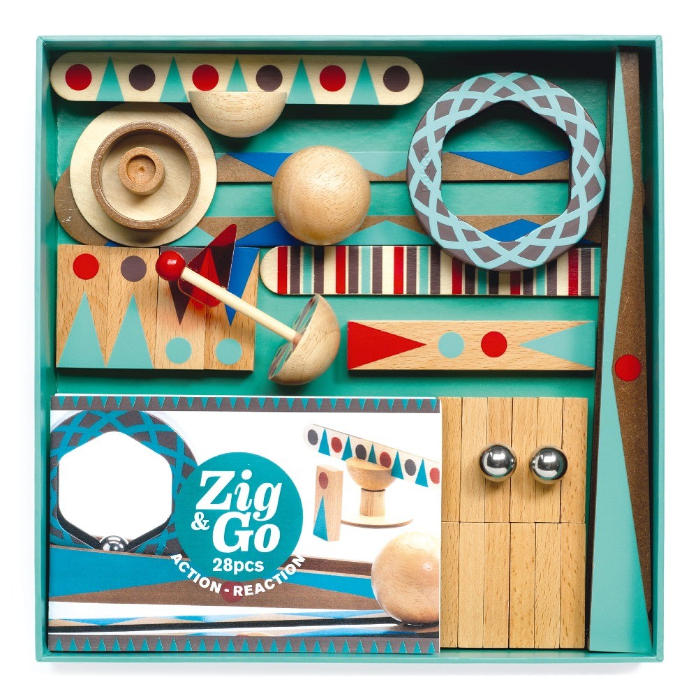 Djeco zestaw konstrukcyjny STEAM Zig & Go Roll