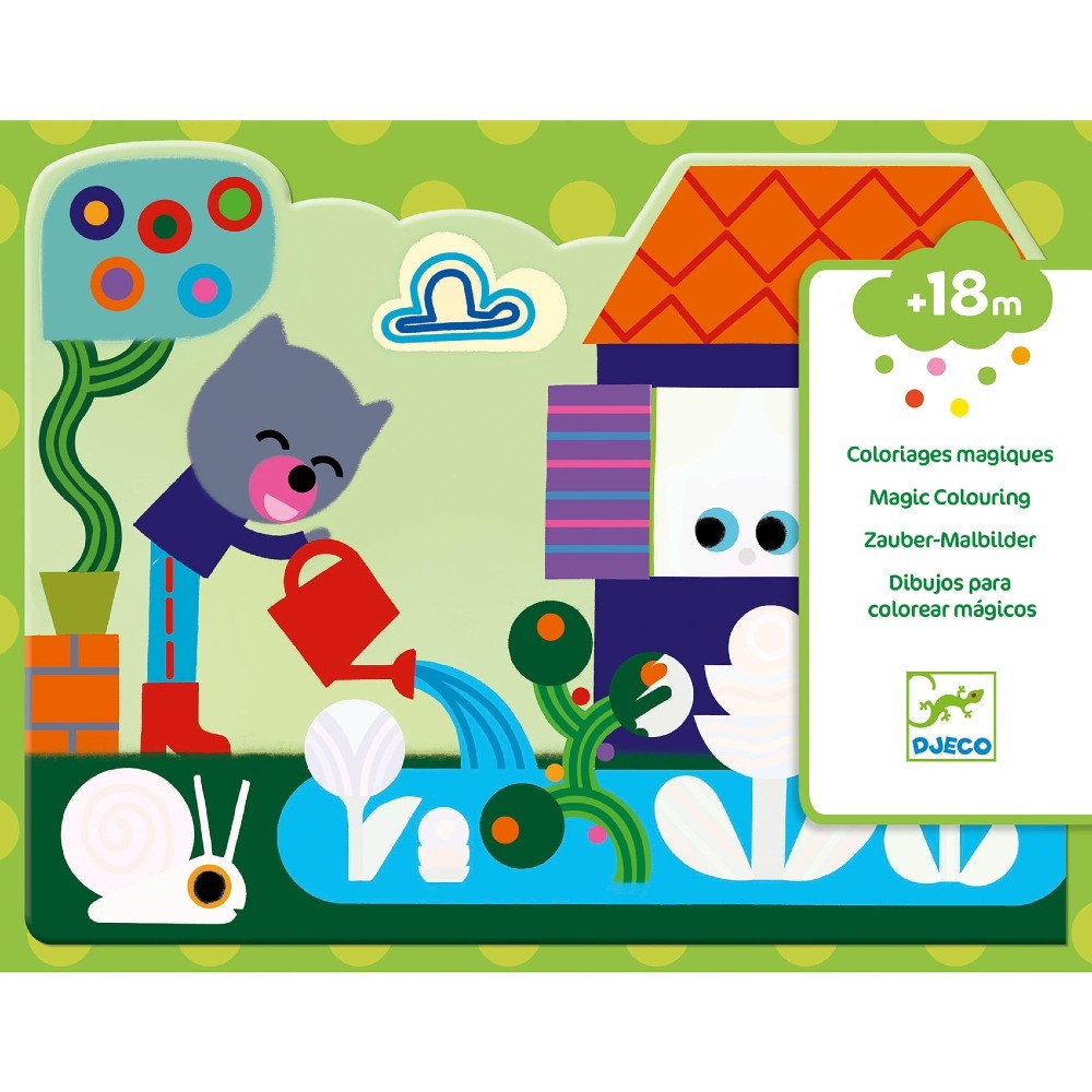 Djeco kolorowanka wodna Ukryte w ogrodzie