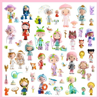 Djeco naklejki błyszczące dla dziewczynki Tinyly