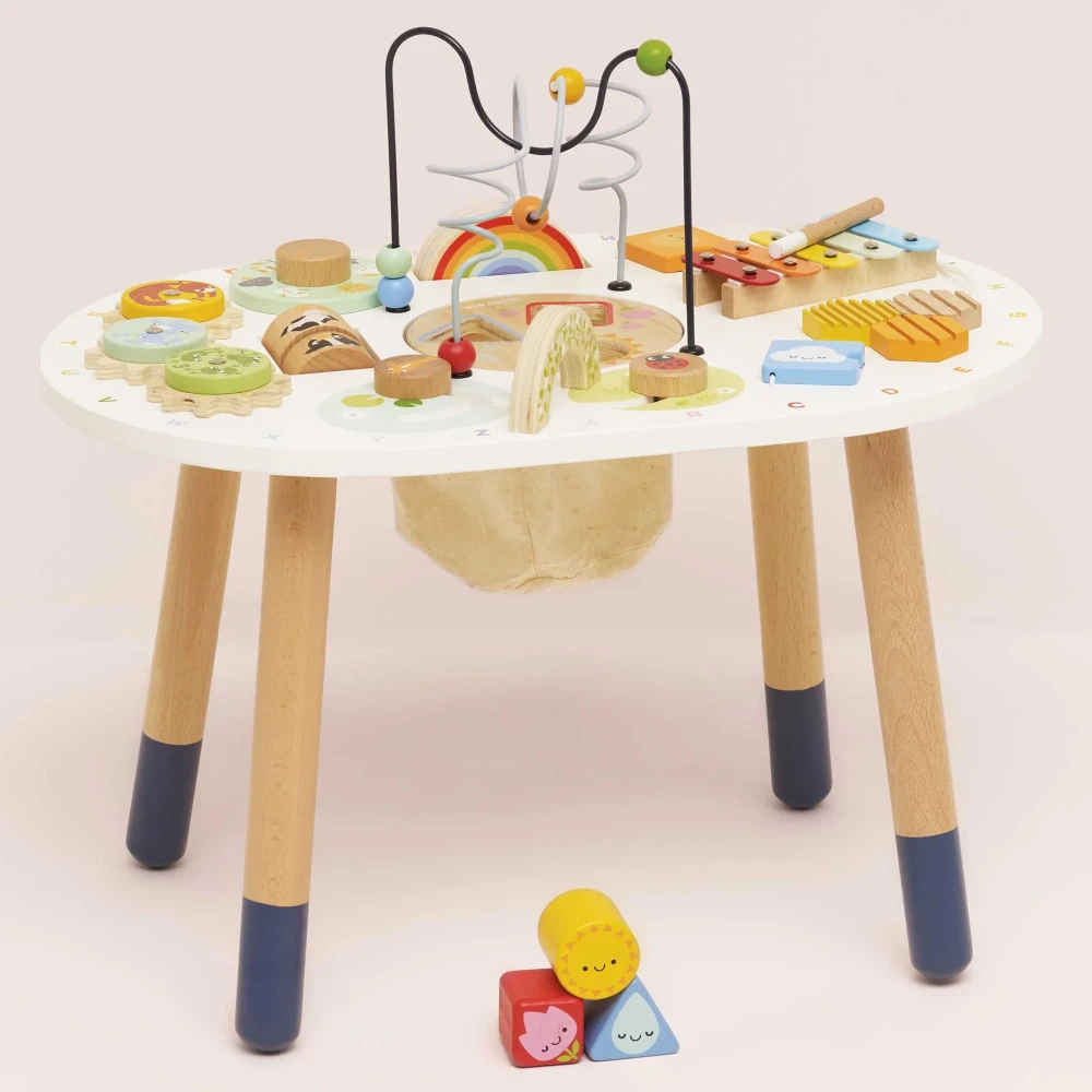 Drewniany Stolik Edukacyjny Sensoryczny Le Toy Van – Zabawa i Nauka w Jednym