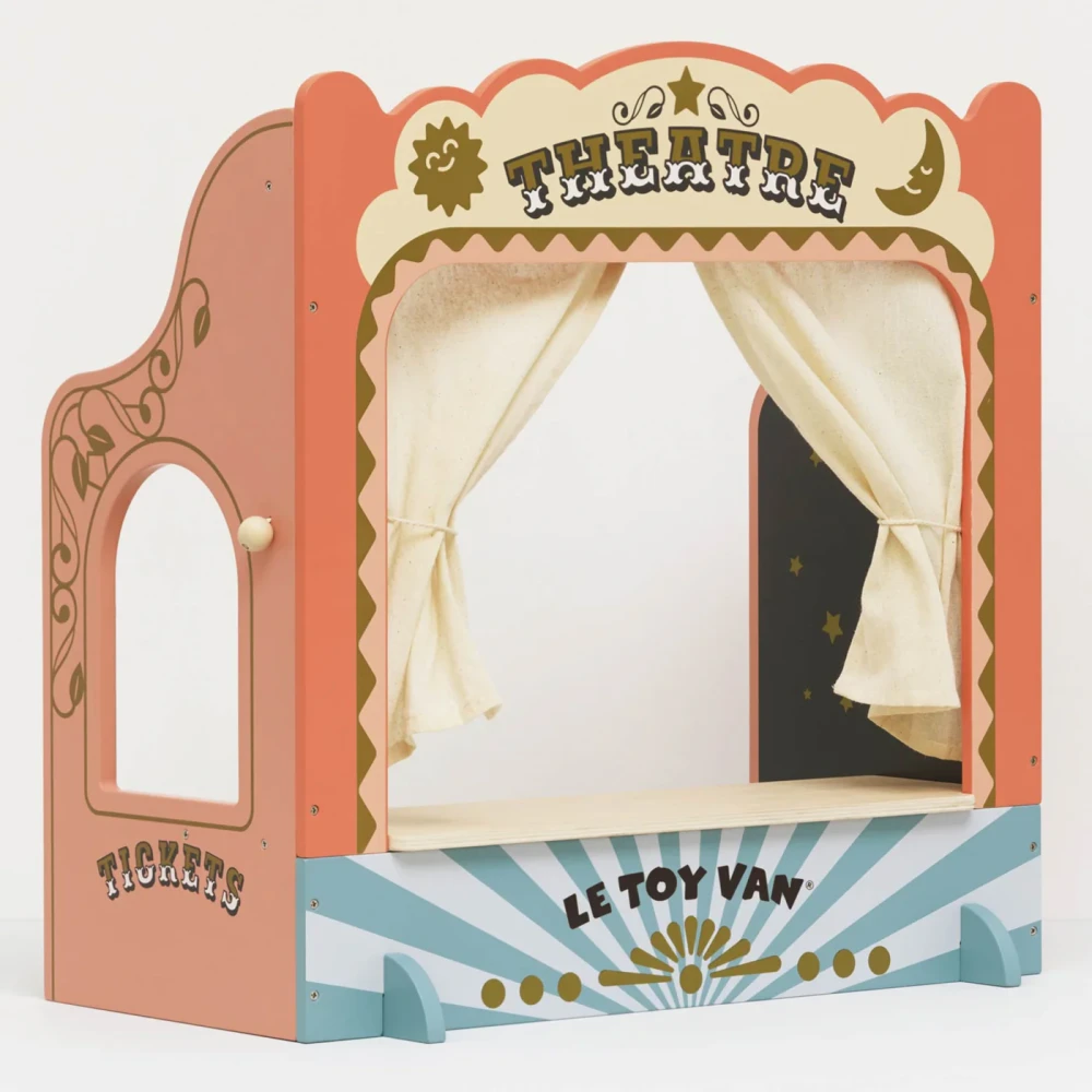 Le Toy Van drewniany teatr lalek do odgrywania ról