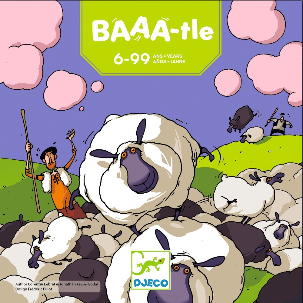 Djeco Gra planszowa Baaa-tle – strategiczna zabawa z owieczkami