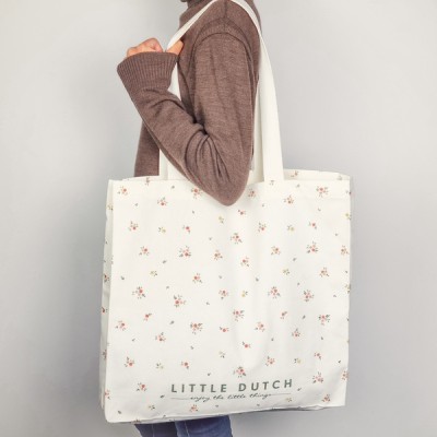Little Dutch torba bawełniana Flowers White