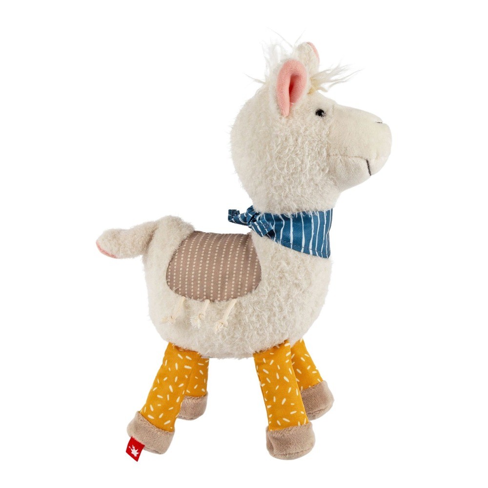 sigikid Lama Patchwork 29 cm – pierwsza przytulanka dla niemowląt
