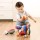 Zestaw miękkich kręgli sensorycznych dla niemowląt Sigikid Patchwork PlayQ. Kolorowe materiałowe kręgle w kształcie zwierzątek z piłką z grzechotką, bezpieczna pluszowa zabawka od 3 miesiąca życia.