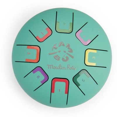 Moulin Roty bębenek językowy zielony Dans La Jungle