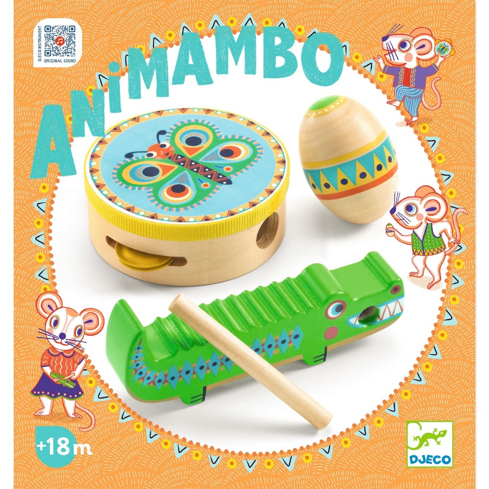 Djeco zestaw instrumentów perkusyjnych Animambo