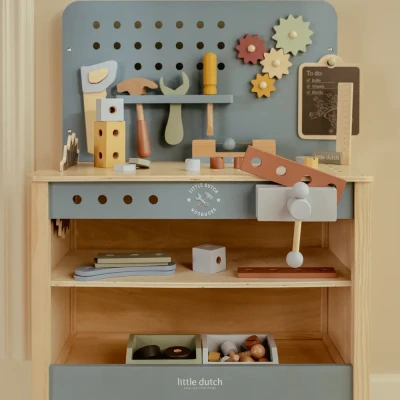 Little Dutch drewniany warsztat majsterkowicza z narzędziami do zabawy