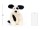 Jellycat piesek pluszak maskotka Bashful Black & Cream Puppy 31 cm