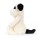 Jellycat piesek pluszak maskotka Bashful Black & Cream Puppy 31 cm