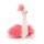 Jellycat Fou Fou Ostrich struś 31 cm – zabawka dla 1-latka i prezent dla rocznego dziecka (12m+), miękka maskotka premium Jellycat do przytulania i rozwoju sensorycznego, stabilna siedząca przytulanka dla dzieci